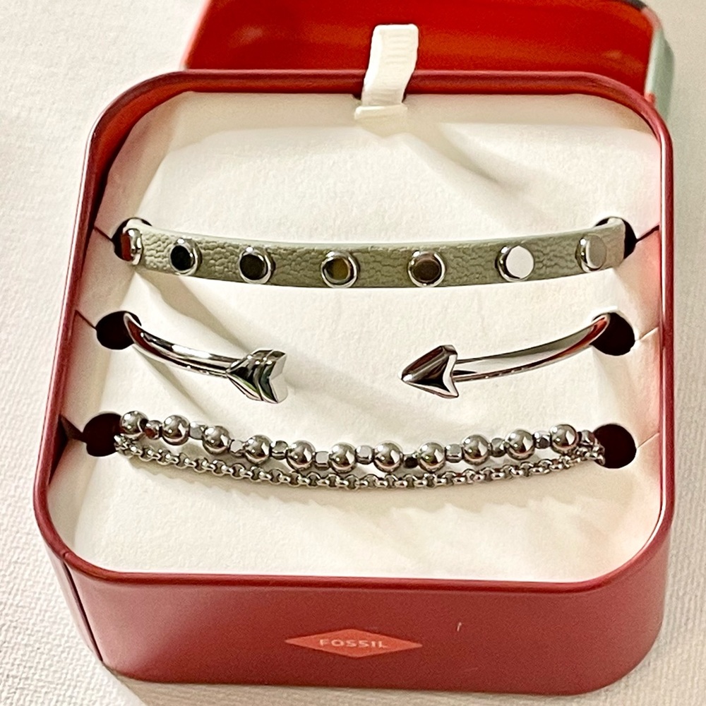 NEW Fossil Bracelet Trio Gift Set